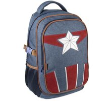 Batoh Avangers - Captain America, modro šedý s hvězdou_79904257