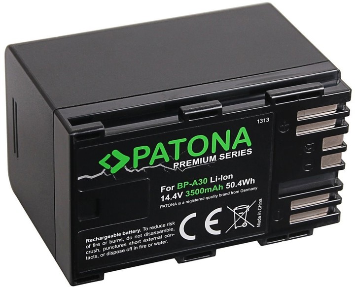 Patona baterie pro digitální kameru Canon BP-A30/BP-A60 3500mAh 14,4V Li-Ion PREMIUM_472536069