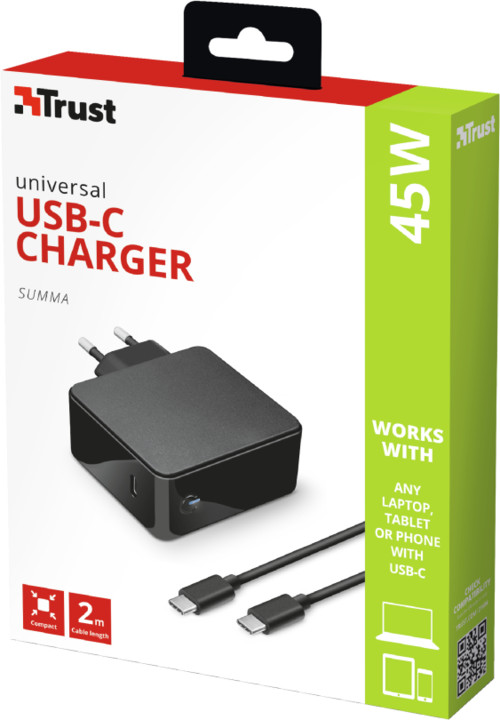 TRUST Summa 45W Universal USB-C Charger - samostatně neprodejné_1179803023