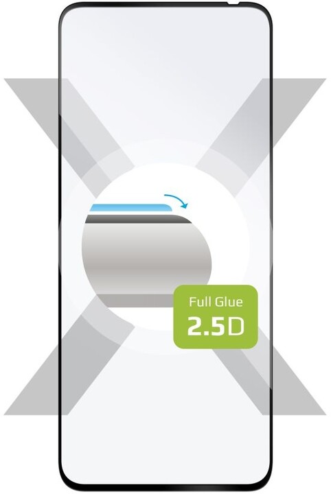 FIXED ochranné sklo Full-Cover pro Xiaomi Redmi Note 12R, lepení přes celý displej, černá_2066540060