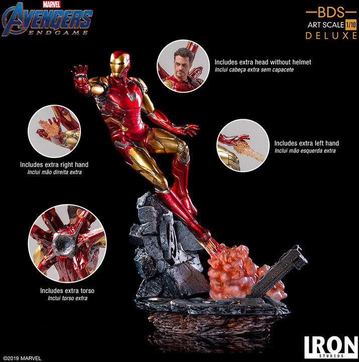 Figurka Iron Studio Avengers: Endgame - Iron Man Mark LXXXV Deluxe BDS Art Scale, 1/10_99519219