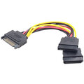 Gembird CABLEXPERT kabel SATA napájecí na 2x SATA, rozdvojka, 15cm_205676948