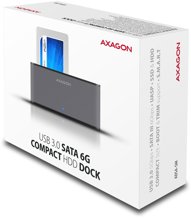 AXAGON USB3.0 - SATA 6G Compact, stříbrný_131411608