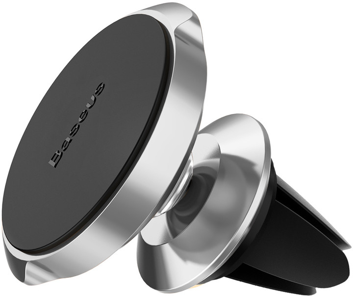 Baseus magnetický držák na telefon do auta Small Ears (Air Outlet Type), stříbrná_15788738