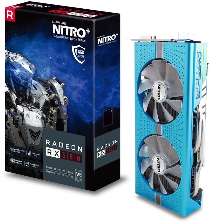 Sapphire Radeon NITRO+ RX 580 8GD5 Special Edition, 8GB GDDR5_2033821179
