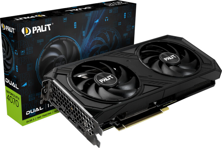 PALiT GeForce RTX 4070 Dual, 12GB GDDR6X_1585078189