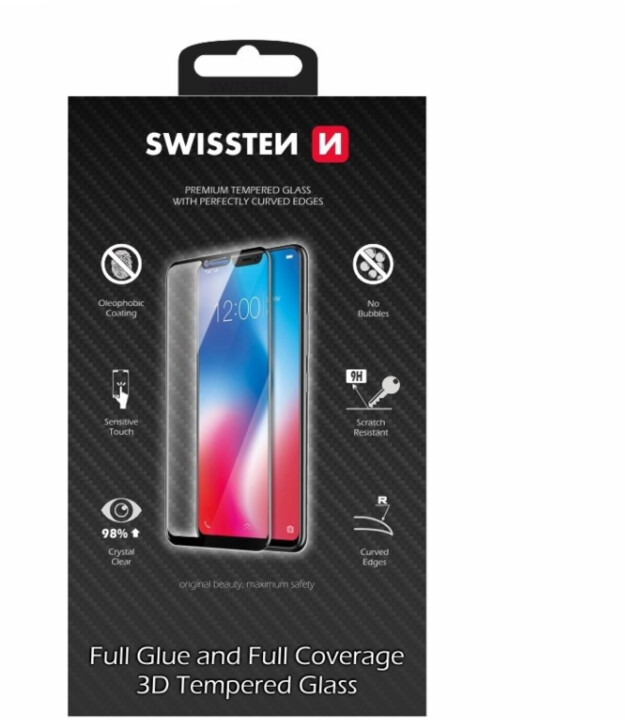 SWISSTEN ochranné sklo pro Samsung Galaxy S21, ultra odolné, 3D, černá_457936762