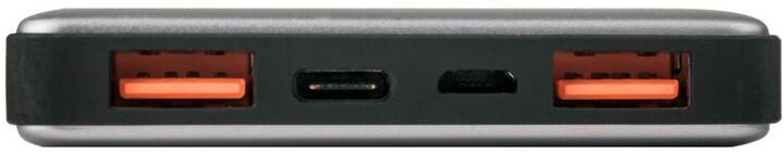 Verbatim powerbanka 10000mAh, 2x USB-A + USB-C, PD, QC 3.0, kovová, stříbrná_645678537