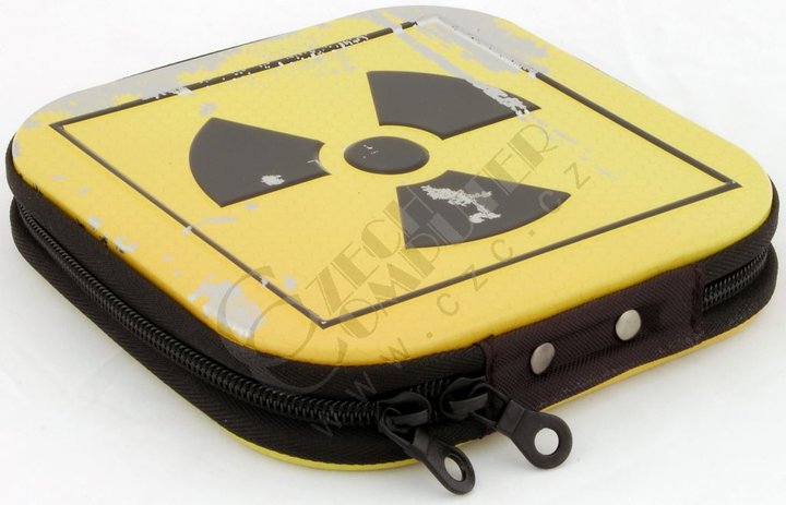 Box na 24 CD, kovový, žlutý - radiace_121230952