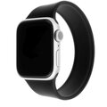 FIXED silikonový řemínek pro Apple Watch, 38/40mm, elastický, velikost L, černá_1434704747