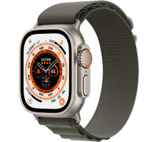 Apple Watch Ultra, 49mm, Cellular, Titanium, Green Alpine Loop - Small_1067603075