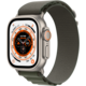 Apple Watch Ultra, 49mm, Cellular, Titanium, Green Alpine Loop - Small