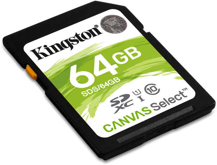 Kingston SDXC Canvas Select 64GB 80MB/s UHS-I_392041219