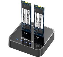 CoreParts NVME M.2 SSD cloner, USB C 3.2 Gen2, 2x NVMe SSD_1308776037