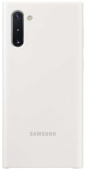 Samsung silikonový zadní kryt pro Galaxy Note10, bílá_1903308865