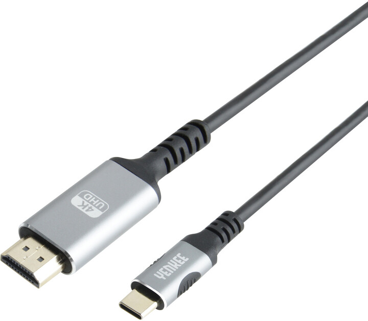 YENKEE kabel YCU 430 USB-C - HDMI, 4K@60Hz, 1.5m
