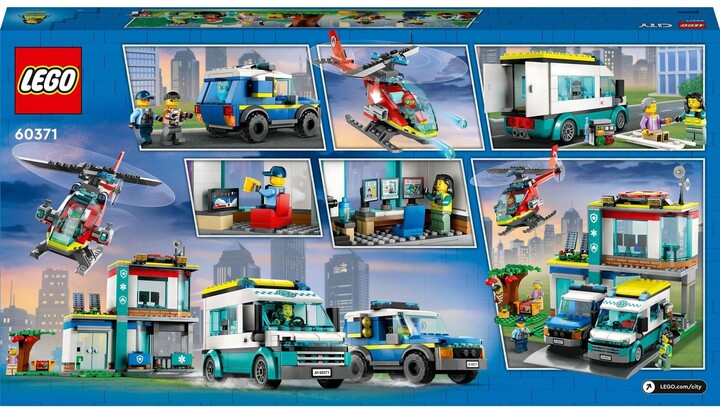 Extra výhodný balíček LEGO® City 60371 Zásahová centrála a 60373 Hasičská záchranná loď a člun_1138192175