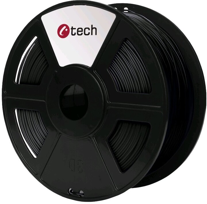 C-TECH tisková struna (filament), PETG, 1,75mm, 1kg, černá_1210962791