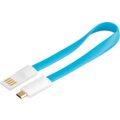 PremiumCord USB, A-B micro, magnetický, modrá - 0,2 m_260150901
