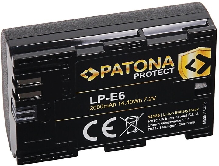 PATONA baterie pro Canon LP-E6 2000mAh Li-Ion Protect_1760345889