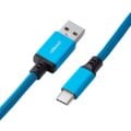 CableMod Pro Coiled Cable, USB-C/USB-A, 1,5m, Spectrum Blue_654396014