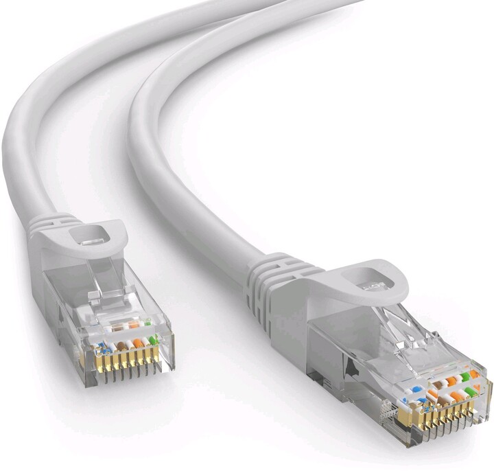 C-TECH kabel UTP, Cat6, 50m, šedá_1214553072
