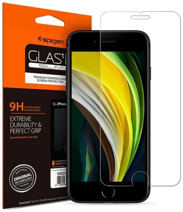 Spigen ochranné sklo Glas.tR SLIM HD pro iPhone SE (2022/2020)/8/7_609785625