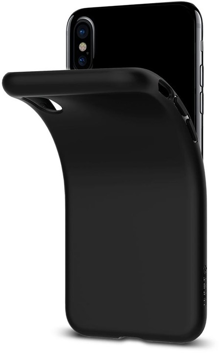 Spigen Liquid Crystal iPhone X, matte black_1370357477