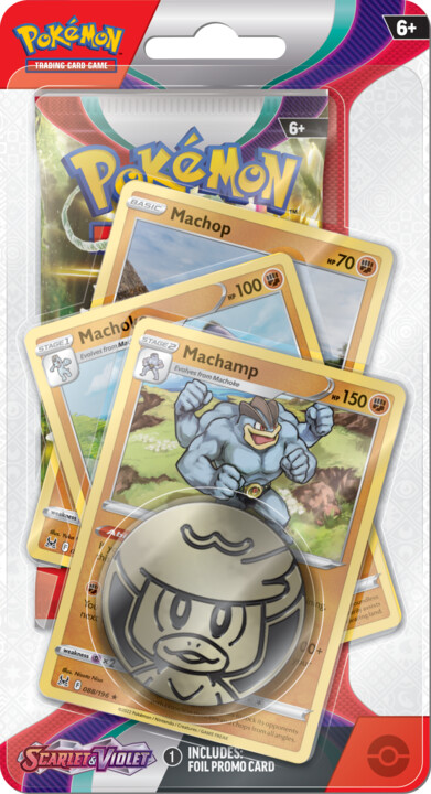 Karetní hra Pokémon TCG: Scarlet &amp; Violet Premium Checklane Blister - Machamp_276763643