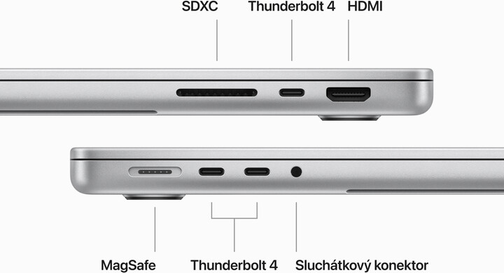 Apple MacBook Pro 14, M3 Pro - 12-core/18GB/1TB/18-core GPU, stříbrná_523470411