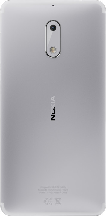 Nokia 6, Dual Sim, stříbrná_431129342