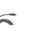 UTP kabel rovný kat.6 (PC-HUB) - 1m, černá