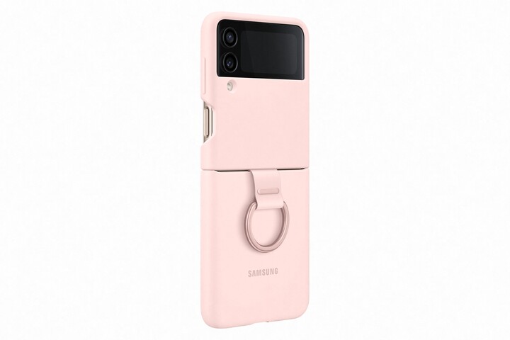 Samsung silikonový zadní kryt s držákem pro Galaxy Z Flip4, růžová_2011166358