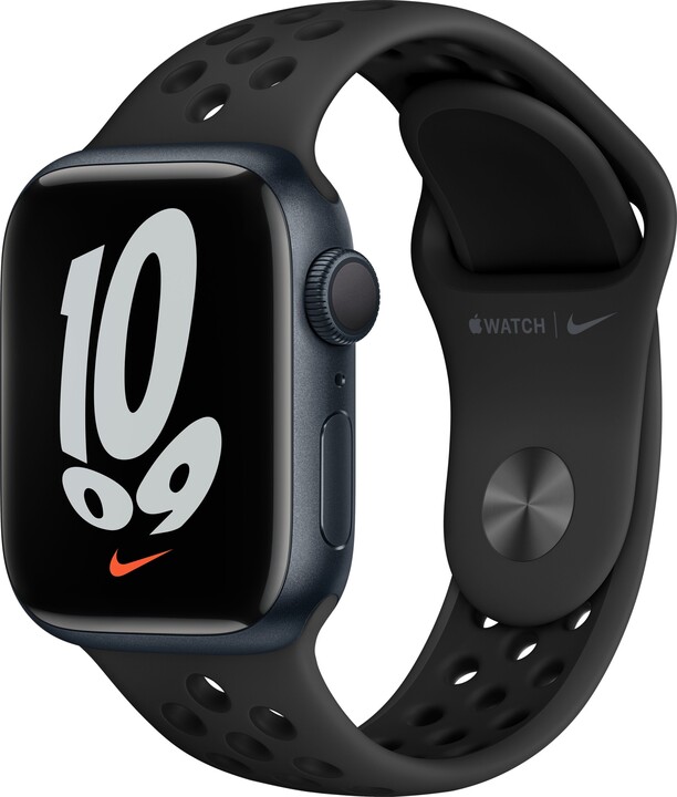 Apple Watch Nike Series 7 GPS, 41mm, Midnight, Anthracite Black Sport Band_323975144