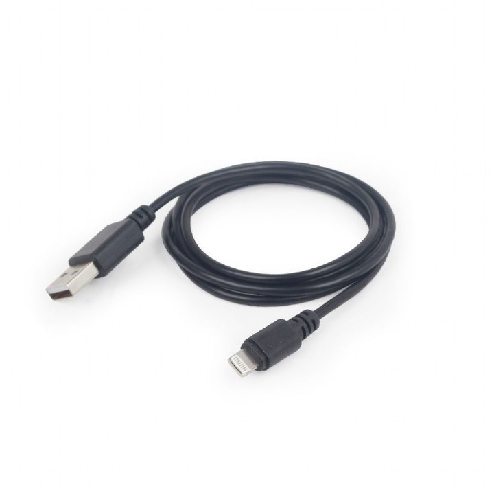 Gembird CABLEXPERT kabel USB 2.0 lightning (IP5 a vyšší) nabíjecí a synchronizační kabel, 1m, černá_1606225895