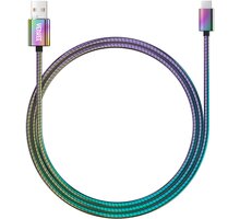 YENKEE YCU 251 nabíjecí kabel Micro USB, nerezová ocel, 1m