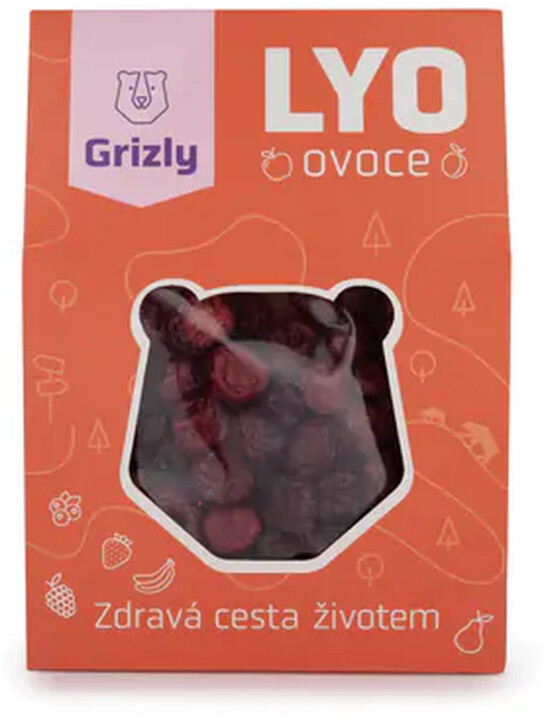 GRIZLY sušené ovoce - višně, lyofilizované, 50g_27032678