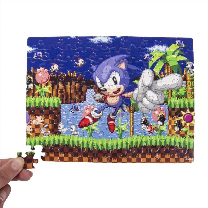 Dárkový set Fizz Creation - Sonic, hrnek a puzzle, 3D, 300ml, 100 dílků_848338907