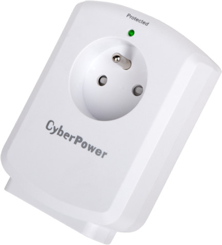 CyberPower Surge Buster, přepěťová ochrana, 1x zásuvka, bílá_1755467077