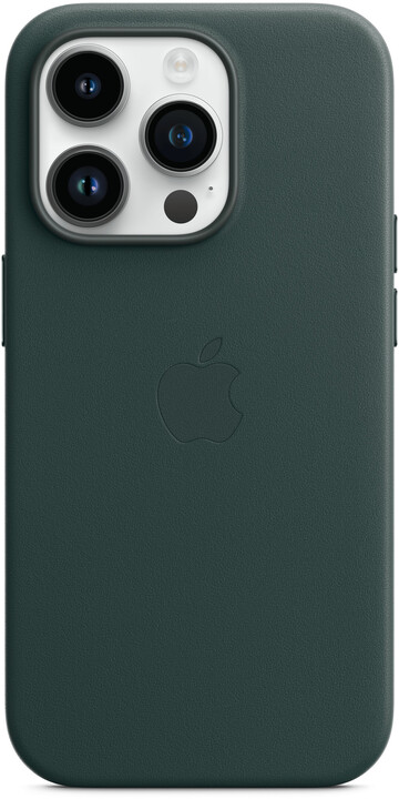 Apple kožený kryt s MagSafe pro iPhone 14 Pro, piniově zelená_991234943