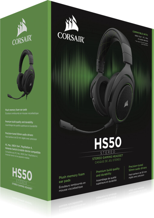 Corsair HS50 Stereo, zelená_1337650386