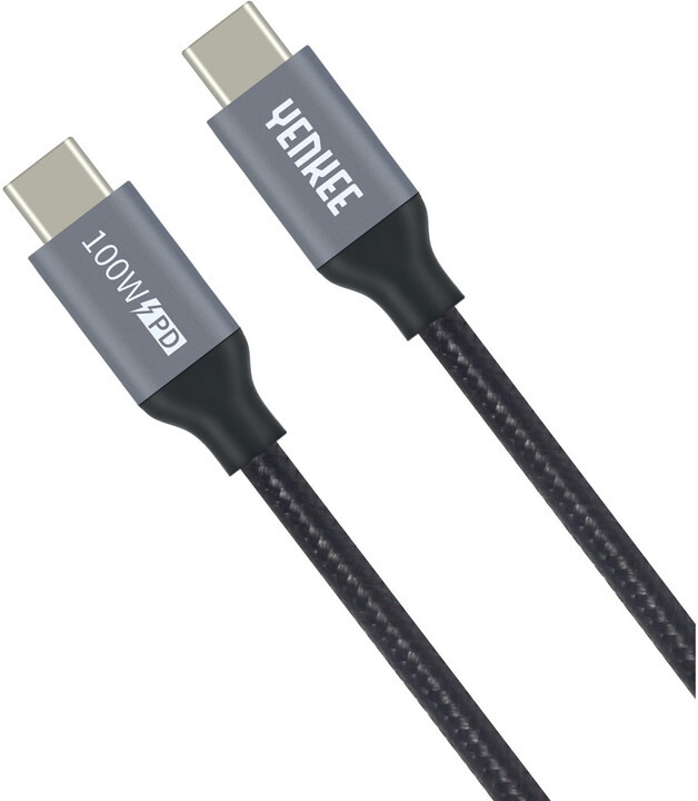 YENKEE kabel USB-C Gen.2, 1.5m, černá_1578960039