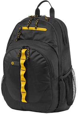 HP Sport Backpack, černá se žlutými prvky_1395320774