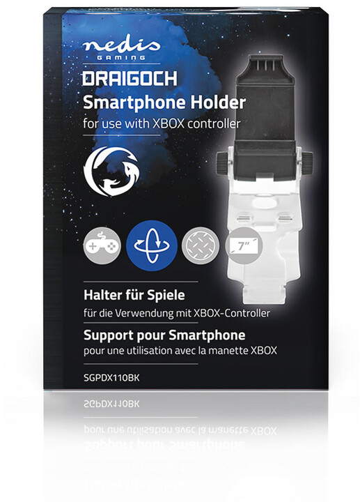 Nedis držák smartphonu pro herní ovladač Xbox One, univerzální, černá