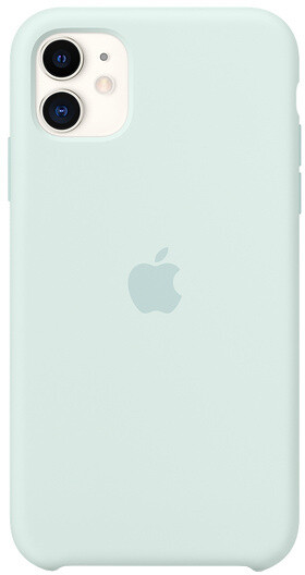 Apple silikonový kryt na iPhone 11, bledě zelená_377038292