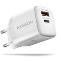 AXAGON síťová nabíječka ACU-PQ30, USB-A, USB-C, PD, QC4+, 30W, bílá_798639924