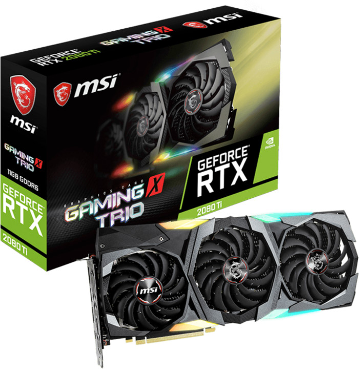 MSI GeForce RTX 2080Ti GAMING X TRIO 11G, 11GB GDDR6_989377578