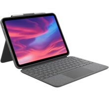 Logitech ochranný kryt s klávesnicí Combo Touch pro Apple iPad 2022 (10. generace), mezinárodní US, šedá 920-011382