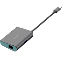 i-tec HUB USB 3.1 Type C METAL/ 3 porty/ USB 3.0/ Gigabit Ethernet adaptér (RJ45)/ šedý_885247561