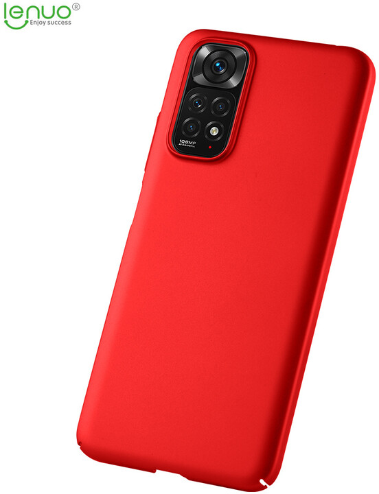 Lenuo Leshield zadní kryt pro Xiaomi Redmi Note 11/11S, červená_1565351675